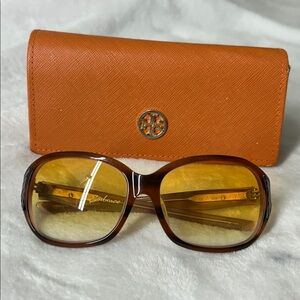 🖤Oakley A Embrace Tortoise Brown Wrap Sunglasses Yellow gradation Lens